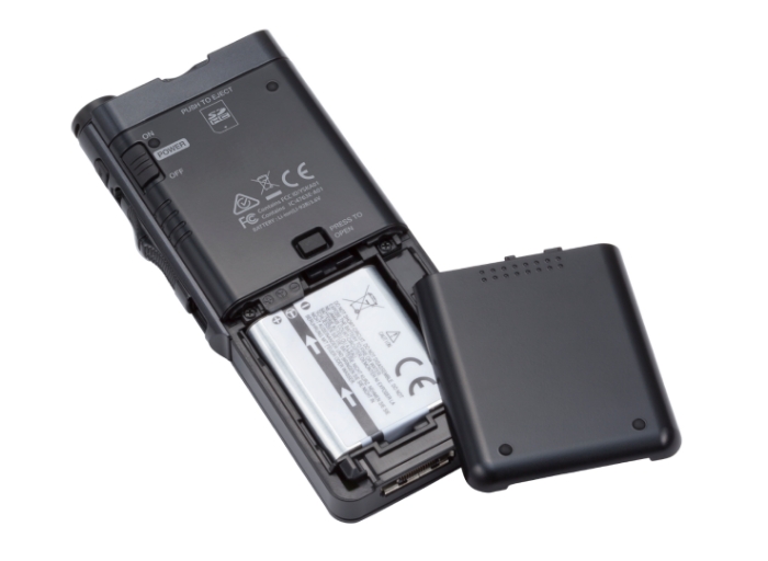 Benfit vom mitgelieferten Lithium-Ionen-Akku, der beeindruckende 56 Stunden Akkulaufzeit bietet. Laden Sie den DS-9100 einfach auf, indem Sie ihn an einen PC oder ein kompatibles USB-Ladegerät anschließen.