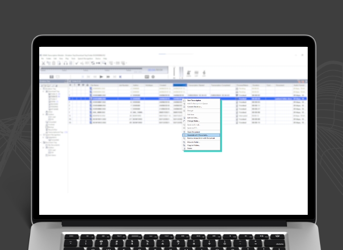 OM System ODMS R8 - Workflow mit Zuordnung von Diktat und Dokument zur lückenlosen Dokumentation.